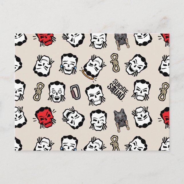 Carte Postale Équipe de suicide | Slipknot Emoji Motif (Devant)