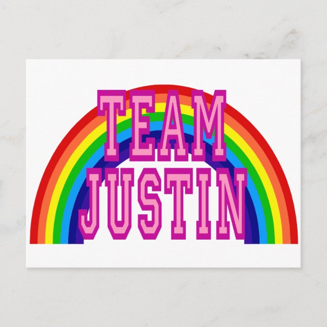 Carte Postale Équipe Justin (Devant)