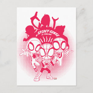Carte Postale Équipe Spidey Graphique du Spidey-Sens