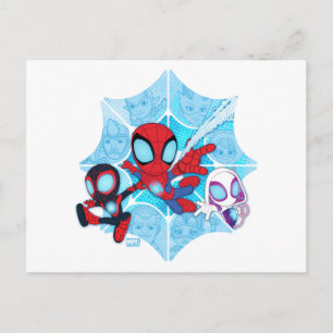 Carte Postale Équipe Spidey sur la toile de vilains