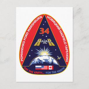 Carte Postale Équipes d'expédition : Patch de vol Expédition