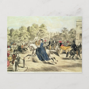 Carte Postale équitation dans Rotten Row, Hyde Park