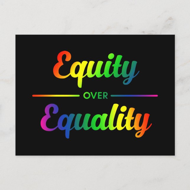 Carte Postale Équité sur égalité LGBT (Devant)