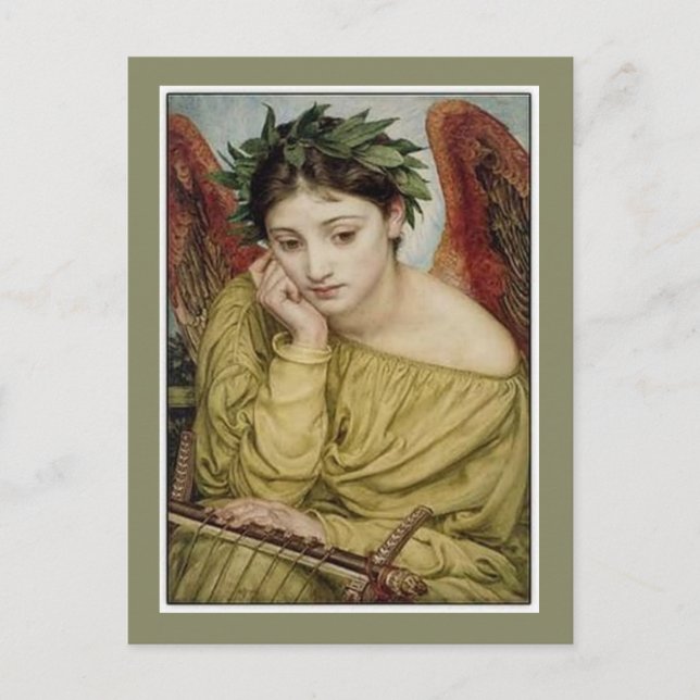 Carte Postale Erato, Muse de poésie lyrique (Devant)