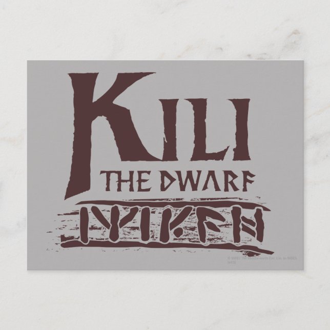 Carte Postale Erebor - Nom de Kili (Devant)