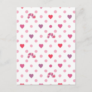 Carte Postale Eric Carle   Valentine Heart Polka Dot Motif
