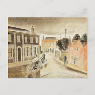 Carte Postale Eric Ravilious - Village Street, fine art