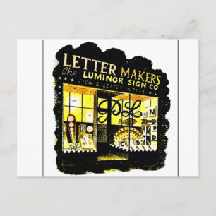 Carte Postale Eric Ravilit Art, The Letter Makers