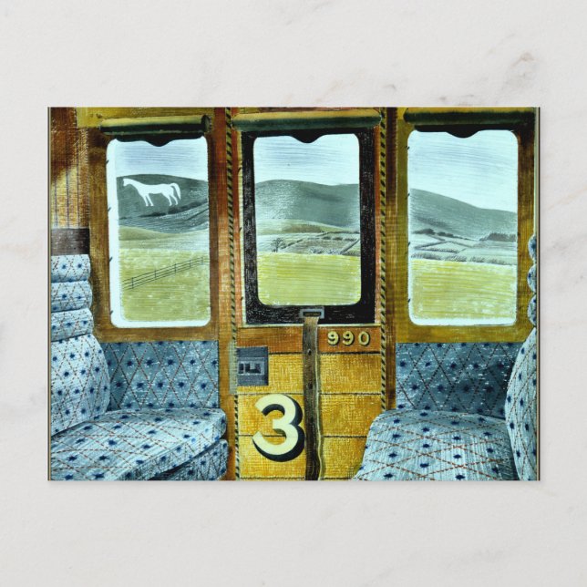 Carte Postale Eric Ravilit, Train Paysage (Devant)