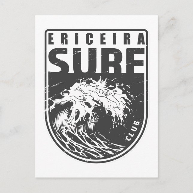 Carte Postale Ericeira Surf Club Portugal Emblem (Devant)