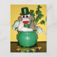 Ernie the Sock Monkey St Patrick