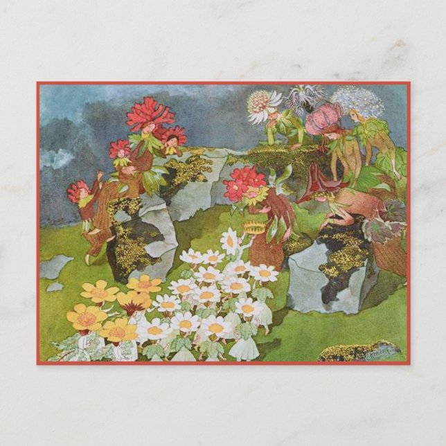 Carte Postale Ernst Kreidolf Vintage Flower Tale (Devant)