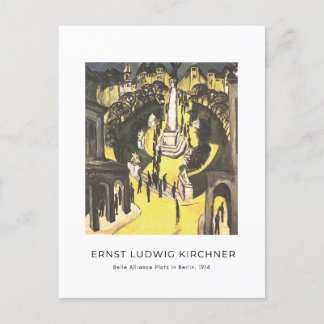 Carte Postale Ernst L. Kirchner - Belle Alliance Platz à Berlin