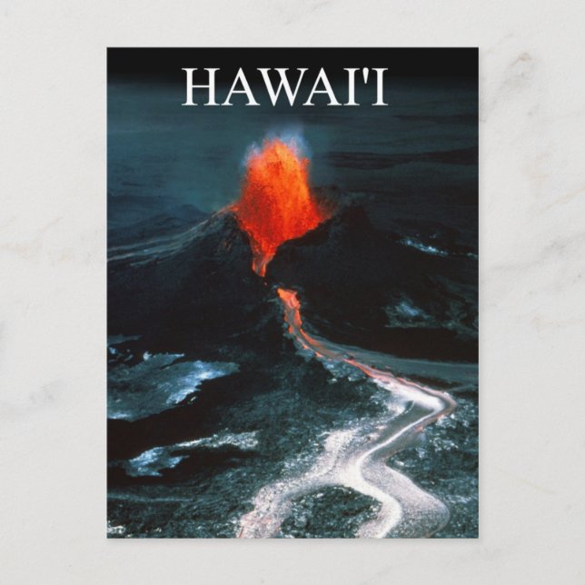 Carte Postale Éruption de Kilauea, Parc national des volcans d'H (Devant)