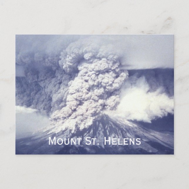 Carte Postale Éruption du mont St. Helens (Devant)