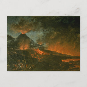 Carte Postale Éruption du Vésuve