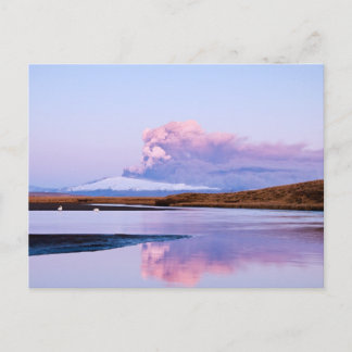 Carte Postale Éruption sur le glacier #5 d'Eyjafjalla