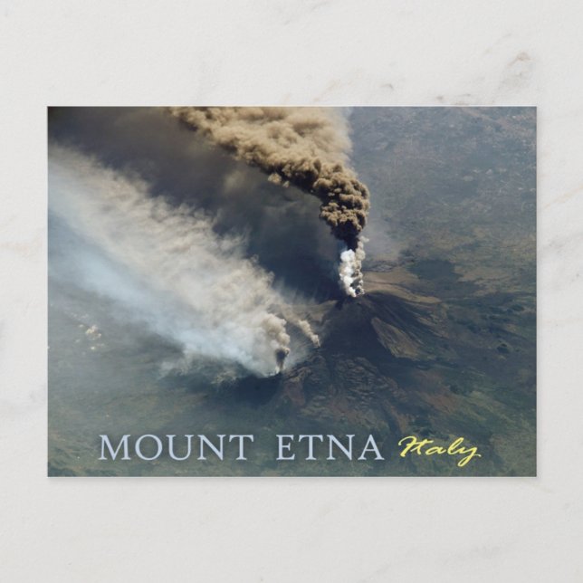 Carte Postale Éruption volcanique de l'Etna en 2002 (Devant)