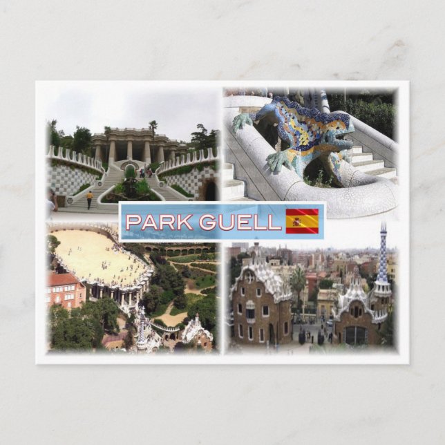 Carte Postale ES Barcelona - Parc Guell (Devant)