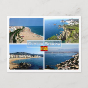Carte Postale ES Costa Brava - Calella Beach - Tossa de Mar -