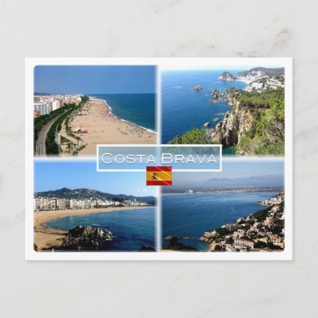 Carte Postale ES Costa Brava - Calella Beach - Tossa de Mar - (Devant)