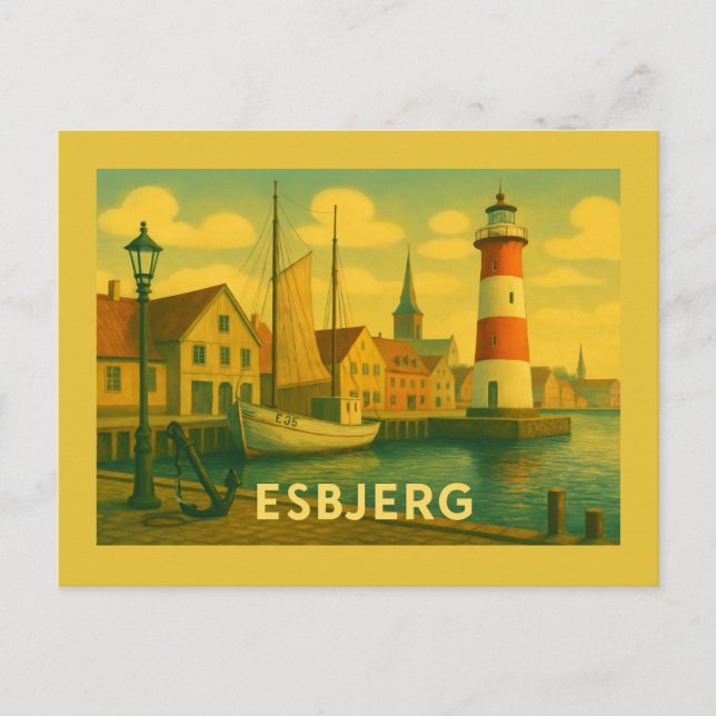 Carte Postale Esbjerg Man Meets Sea (Devant)