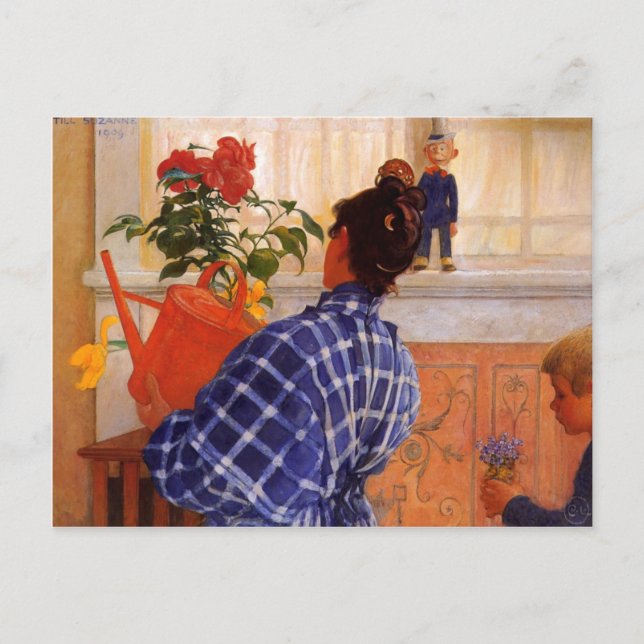 Carte Postale Esbjorn apporte Karin Violets (Devant)