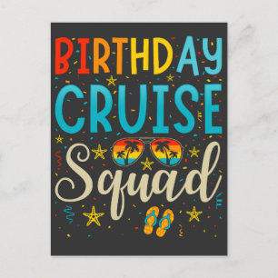 Carte Postale Escadron de croisière d'anniversaire Vacances de c