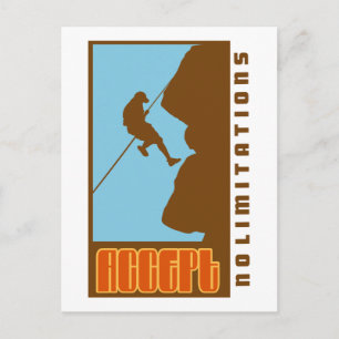 Carte Postale Escalade Accepter aucune restriction