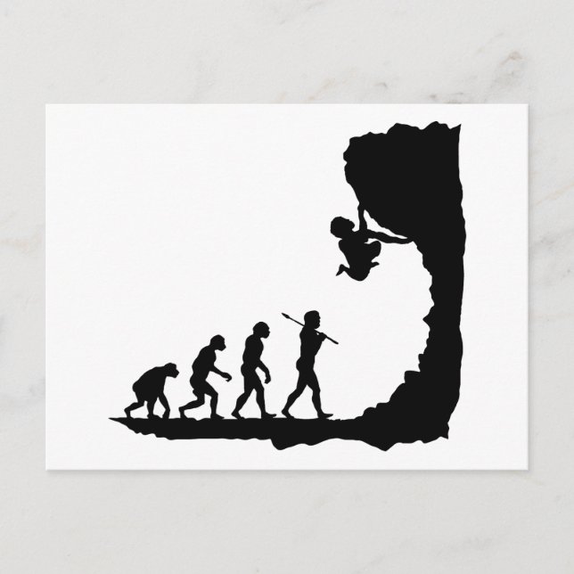 Carte Postale Escalade rocheuse (Devant)