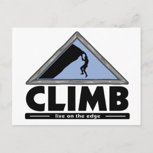 Carte Postale Escalade rocheuse