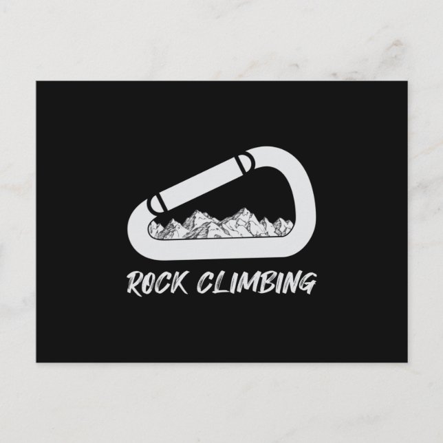 Carte Postale Escalade Rock Mountains Climber Climber Idée cadea (Devant)