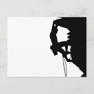 Carte Postale Escalade rock Silhouette