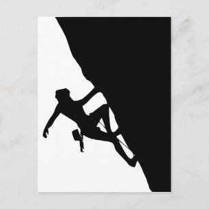 Carte Postale Escalade rock Silhouette