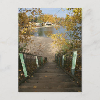 Carte Postale Escalier d'automne