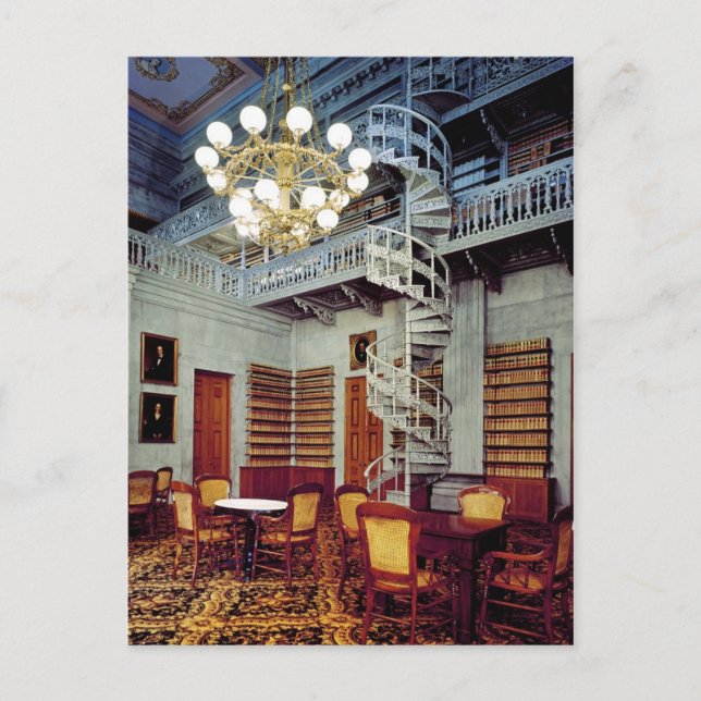 Carte Postale Escalier en colimaçon, bâtiment du Capitole de l'É (Devant)