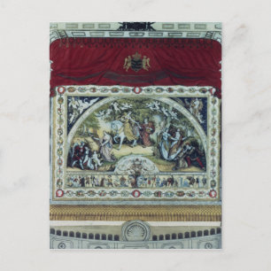 Carte Postale Escalier et rideau décoratif du Dresden