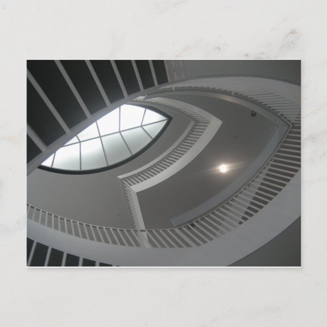 Carte Postale Escalier fou qui regarde (Devant)