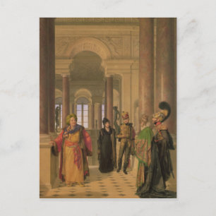 Carte Postale Escalier principal du Louvre, 1817