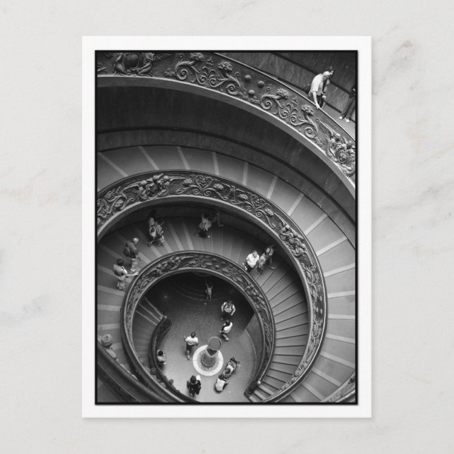 Carte postale Escalier Spiral Du Musée Du Vatican (Devant)