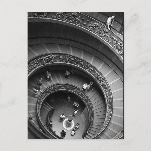 Carte postale Escalier Spiral Du Musée Du Vatican (Devant)