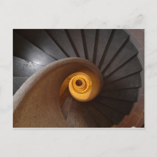 Carte Postale Escaliers en spirale foncée Photo
