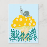 Escargot de Whimsical sur Cute de Champignons Magi
