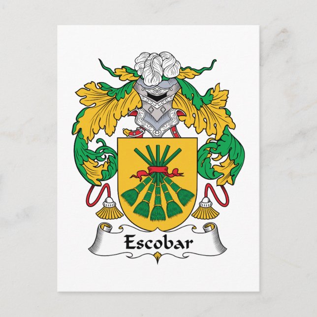 Carte Postale Escobar Family Crest (Devant)