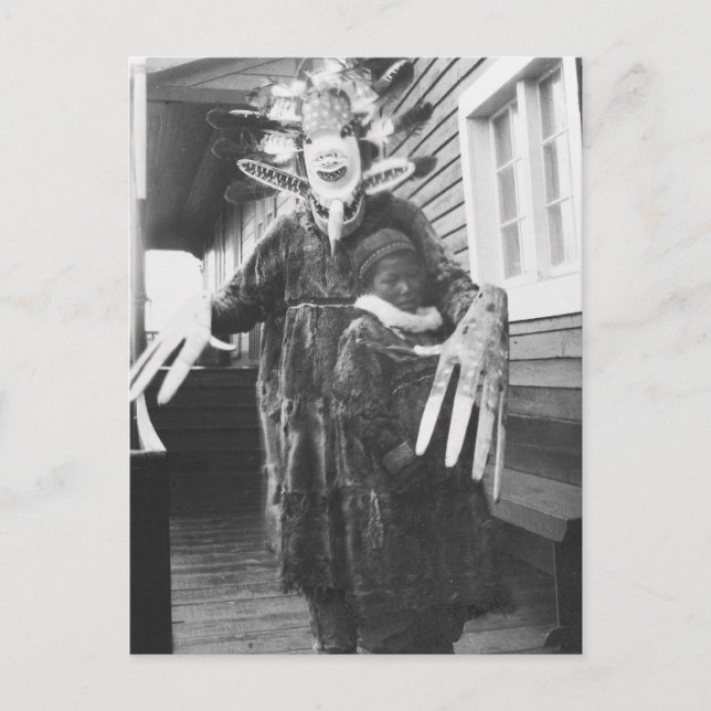 Carte Postale Eskimo Medicine Man, début des années 1900 (Devant)