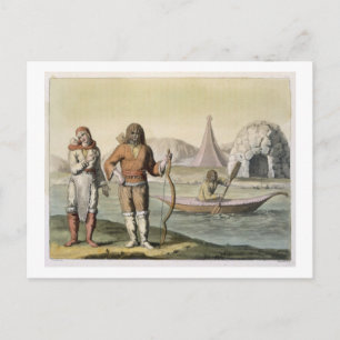 Carte Postale Eskimos à Hudson Bay, from 'Le Costume Ancien et