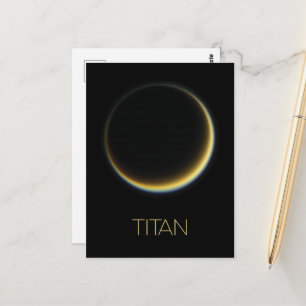 Carte Postale Espace Extérieur, Cosmos, Système Solaire, Titan L