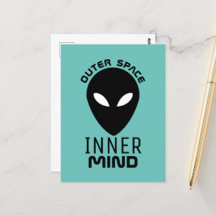 Carte Postale Espace Extérieur Inner Mind, Alien Extraterrestre