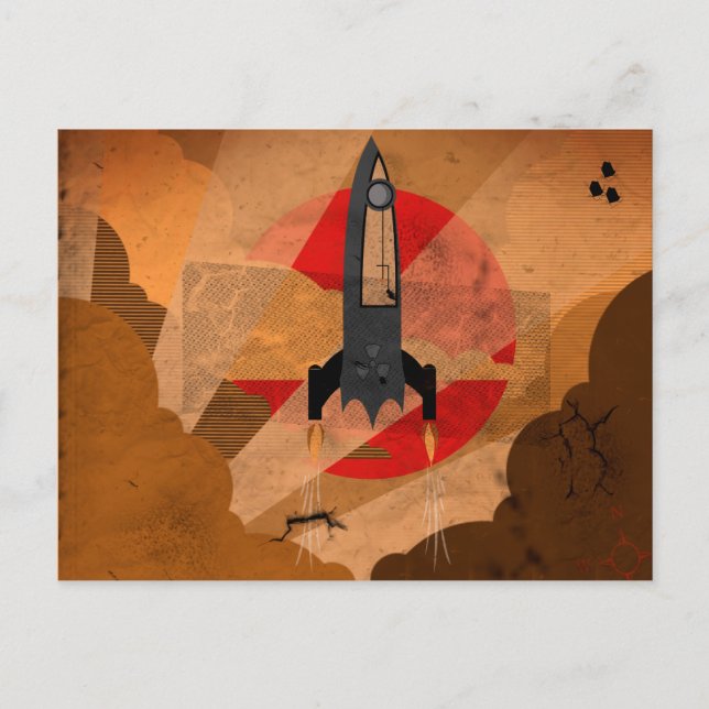 Carte Postale Espace vintage (Devant)