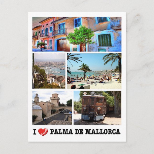 Carte Postale Espagne - Baléares - Majorque - I Love - (Devant)